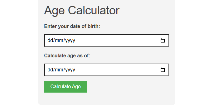Age Calculator | Calculating your age using your birthdate 8