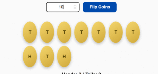 Flip Multiple Coins Tool 2
