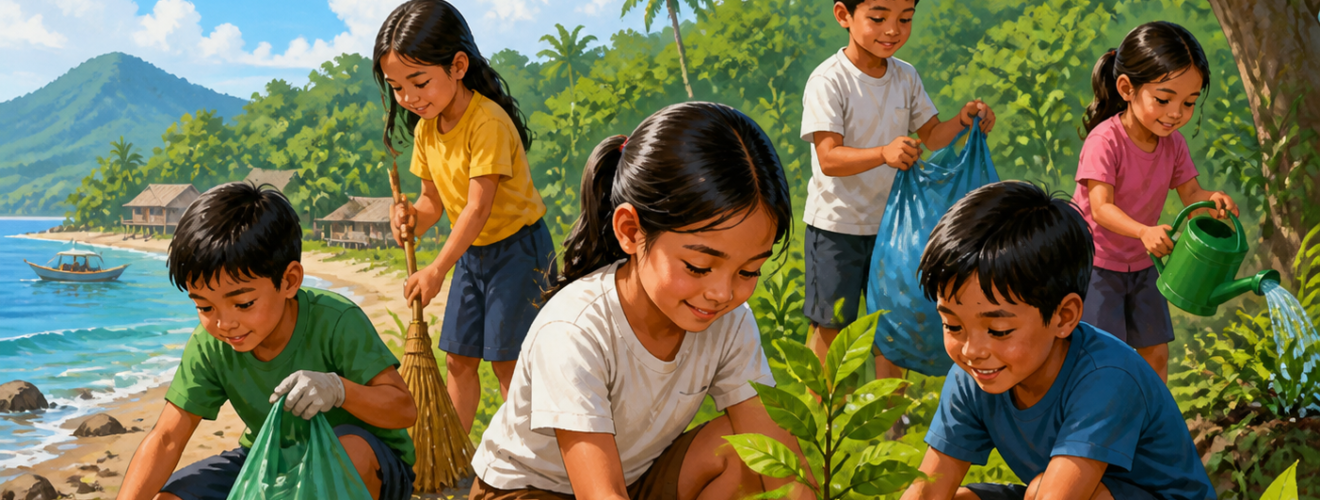 Baitang 4 (Filipino) : Pangalagaan ang Kalikasan: Ang Tungkulin ng Bawat Batang Pilipino