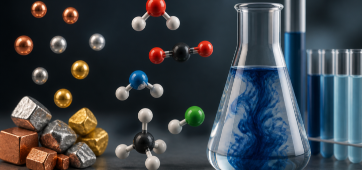 Building Blocks of Matter: Differentiating Elements, Compounds, and Concentrations