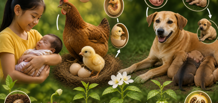 Grade 5 Science : The Miracle of Life: Comparing Human, Local Animal, and Plant Reproduction